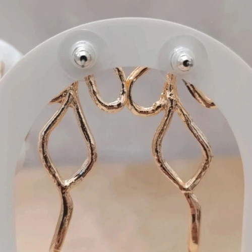 Gold Bow Earrings like new