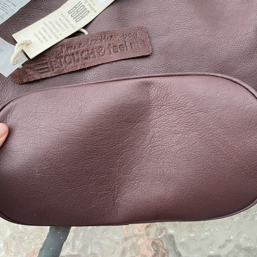 BIBA shoulder bag new, genuine leather faded red and purple