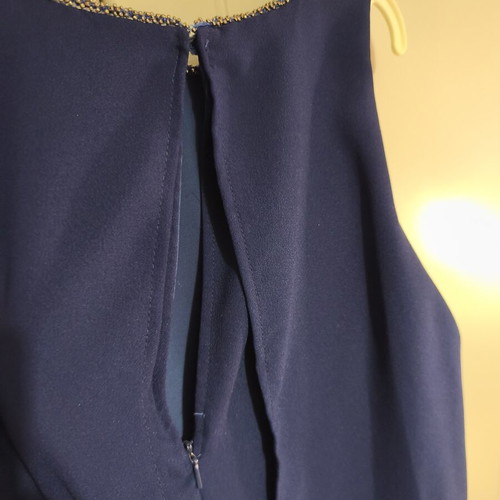 Mango mini dress like new, dark blue crepe fabric