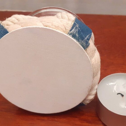 Nautical Lifebuoy Candle Agkistri like new