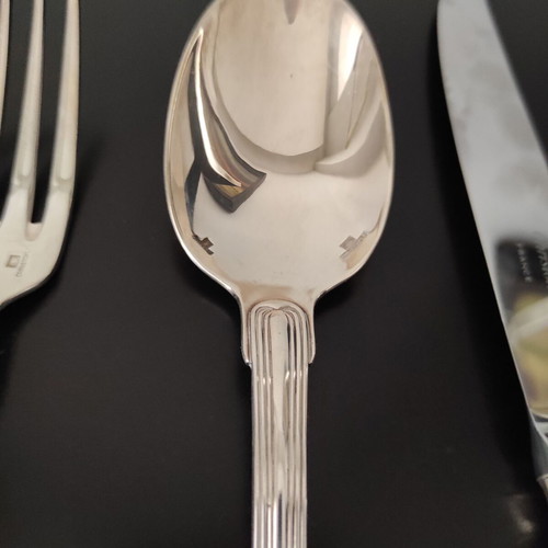 Christofle Silver-Plated Cutlery Set used, rare 80s design