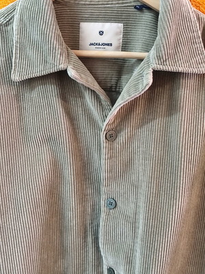 Jack & Jones jacket shirt like new, green and turquoise, XL