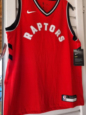 NBA Raptors Basketball Jersey collectible new size M