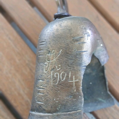 Antique Animal Bell with 1904 Engraving like new