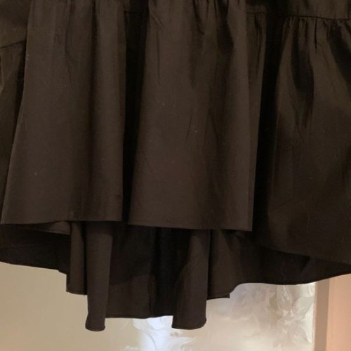 Zara Boho Oversize Dress L Black Cotton Poplin Like New