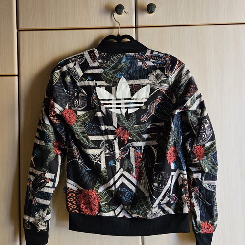 Adidas multicolor jacket, XS