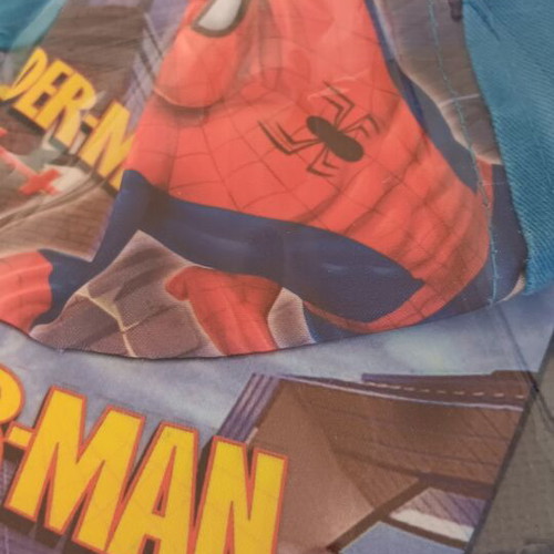 Spider-Man Jockey Hat like new, adjustable size, blue