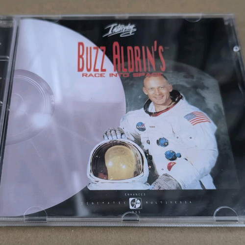 Buzz Aldrin's Race Into Space PC CD-ROM like new, Big Box