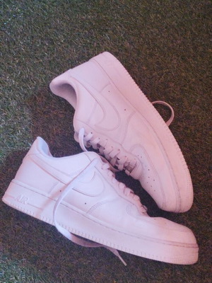 Nike Air Force 1 sneakers, size 45.5, white