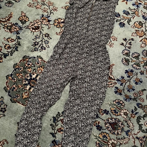 One-piece jumpsuit like new, size 38-40, gray and blue
