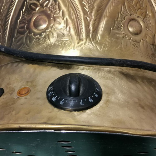 Bronze electric vessel used for heating water, tea, coffee