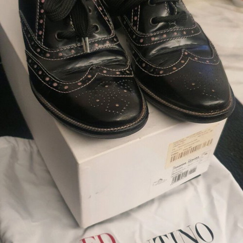 Red Valentino brogues size 38 black like new