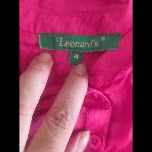 Leonard's short-sleeve blouse like new, pink, sizes XL and XXL
