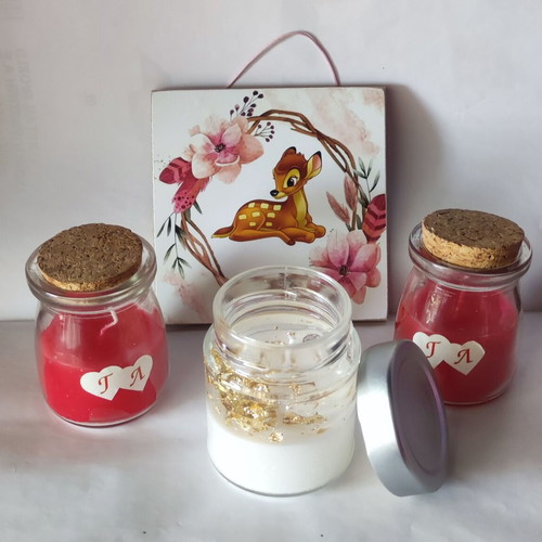 Bombonieres like new, pack of 4 with Bambi Disney frame