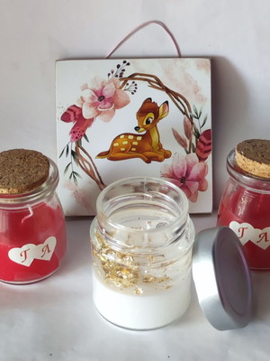 Bombonieres like new, pack of 4 with Bambi Disney frame