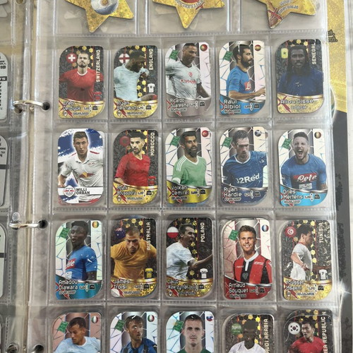 Football metal tags collection, pack of 230, used