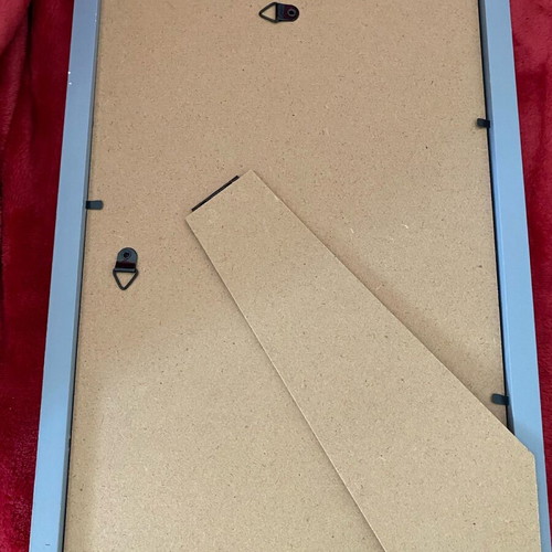 Wooden frame gray like new with hanging loops