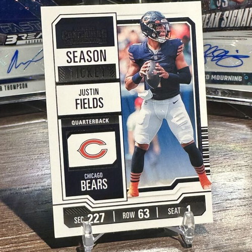 Panini Contenders Justin Fields 2023 Season Ticket Card new