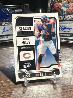 Panini Contenders Justin Fields 2023 Season Ticket Card new