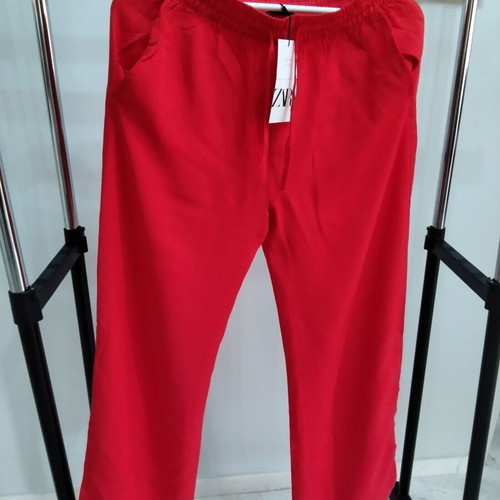 Zara women's red pants size M new with tags