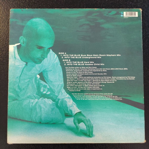 Moby Into The Blue 12″ Maxi-Single used UK pressing 1995