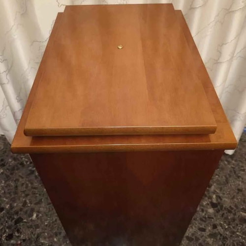 Vintage TV and Hi-Fi cabinet with 360° rotating base, walnut, like new