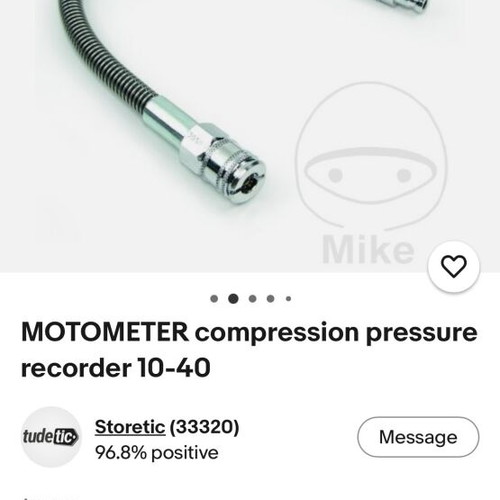 Motometer engine compression tester used
