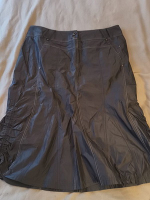 Parachute midi skirt like new, adjustable length, grey