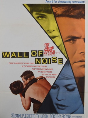 Wall Of Noise Suzanne Pleshette κινηματογραφική αφίσα μεταχειρισμένη, αυθεντική αμερικάνικη 1963