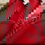 Coach τσάντα ώμου καινούργια, κόκκινη καμβάς 33x24