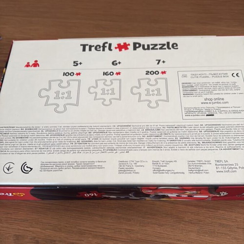 Trefl Disney Pixar Cars Puzzle like new, 160 pieces, 6+