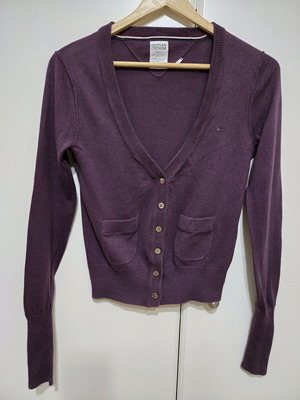 Tommy Hilfiger cardigan like new, purple, size small
