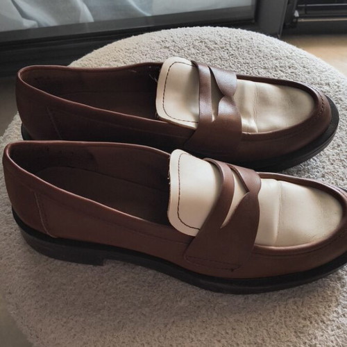 Stradivarius women's shoes like new, white and brown, size 39