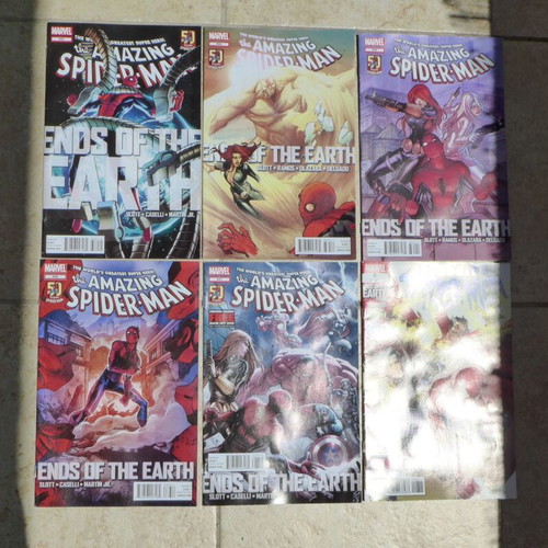 Amazing Spider-Man Ends of the Earth (2012) like new, issues 682, 684-687 and Avenging Spider-Man 8
