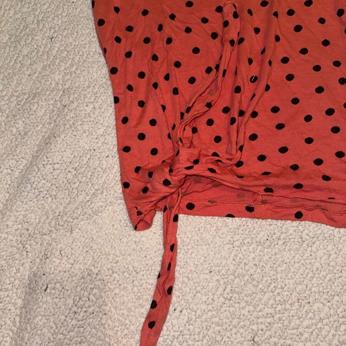 Polka Dot Coral Blouse Stradivarius like new, size S