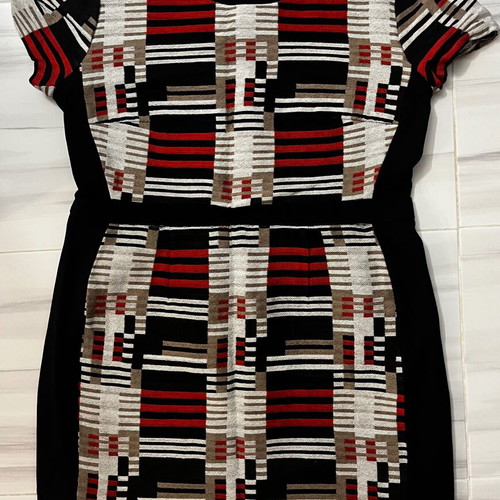 Hugo Boss women's dress like new, linen and cotton, colorful