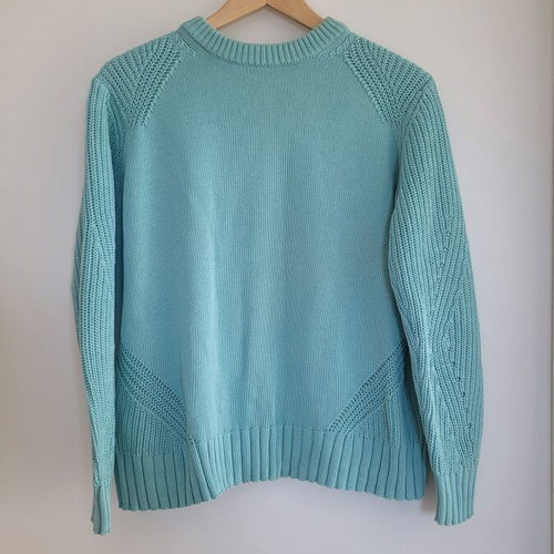 M&S 100% Cotton Aqua Jumper, Size M
