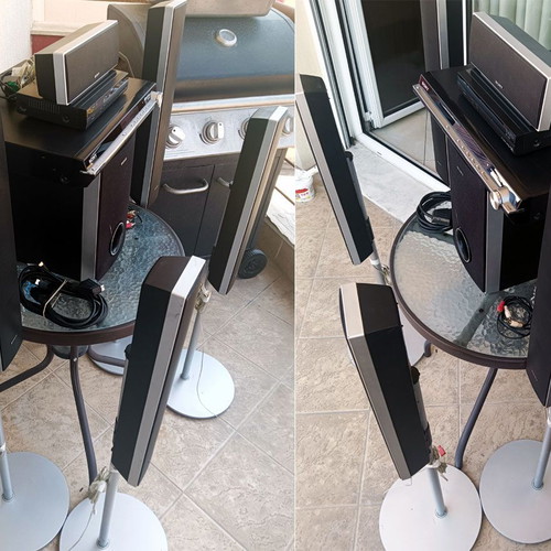 Sony DVD Home Theater System DAV-DZ630 5.1 used with speaker stands
