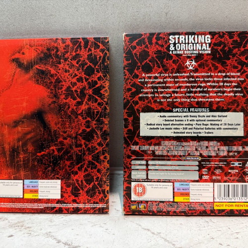 28 Days Later DVD digibook edition like new with Greek subtitles