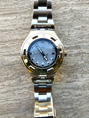 Swatch Irony Scuba 200 ανδρικό ρολόι καινούργιο, ατσάλινο μπρασελέ