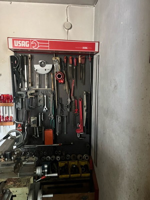 Workshop tools like new, organized with various categories