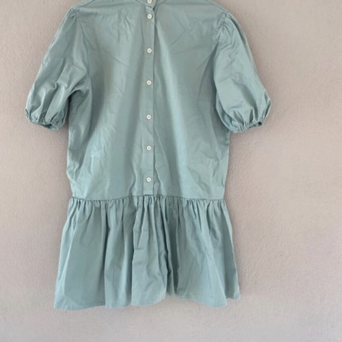 Jemm Handcrafted Mini Mint Dress new, poplin fabric