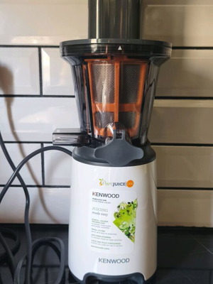 Kenwood Purejuice αποχυμωτής αργής σύνθλιψης 140W σαν καινούργιος, λευκός