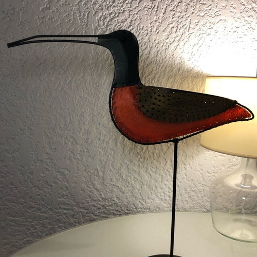 Candle holder like new with metal base