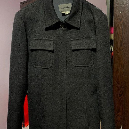 Women's black jacket-style outerwear like new, size Large