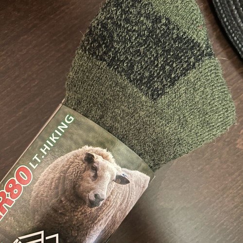 Men's wool thermal warm socks A-Style green new