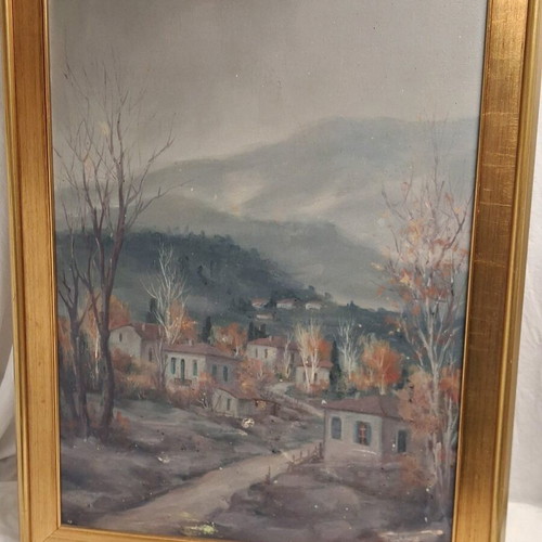 Oil painting on canvas 70×50cm with frame like new