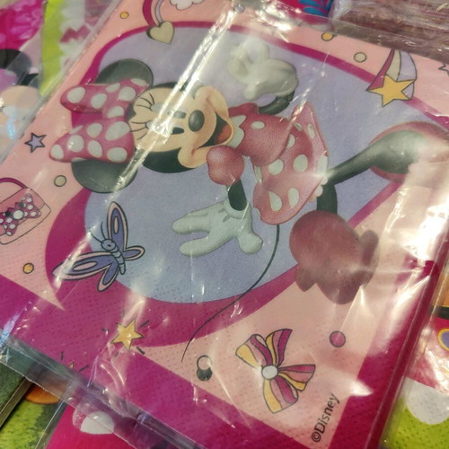 Minnie Mouse napkins new, pack of 188 pieces
