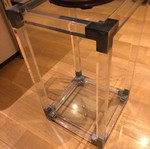 Chinese vase used on plexiglass base