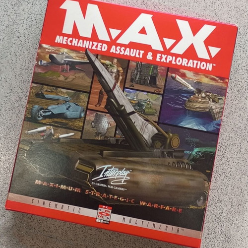 M.A.X. Mechanized Assault & Exploration used box and manual only without game